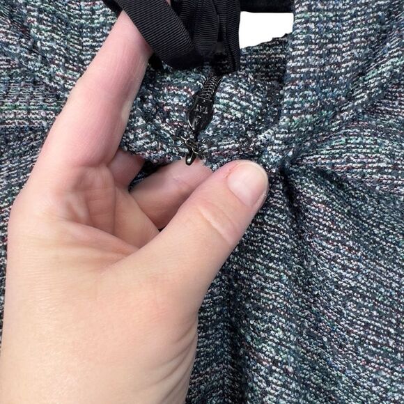 Metallic Tweed Fringe Pocket Mini Dress 10 T - Picture 14 of 16